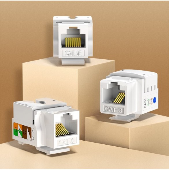 Kategori-5e (Cat5e) Ethernet Keystone-kopplingar