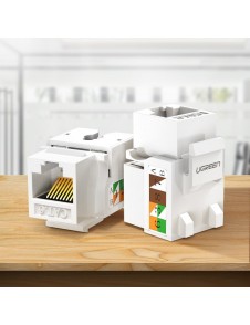 RJ45 Keystone Kategori 5E-uttag med 110 stansade kontakter