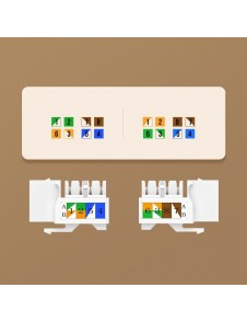 Kompatibel med både T568A och T568B ledningsmönster