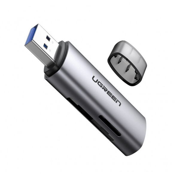 Denna USB SD-kortadapter läser UHS-II-minneskort med UHS-I-hastighet.