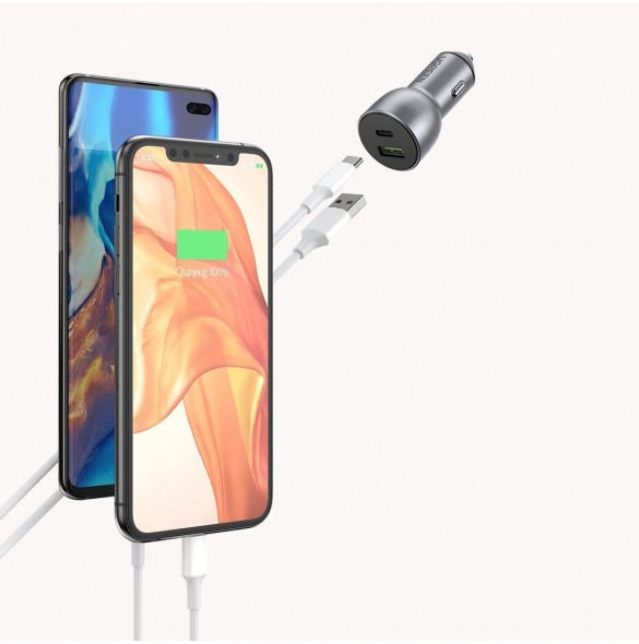 Billaddaren är kompatibel med USB C-strömförsörjningsenheter.