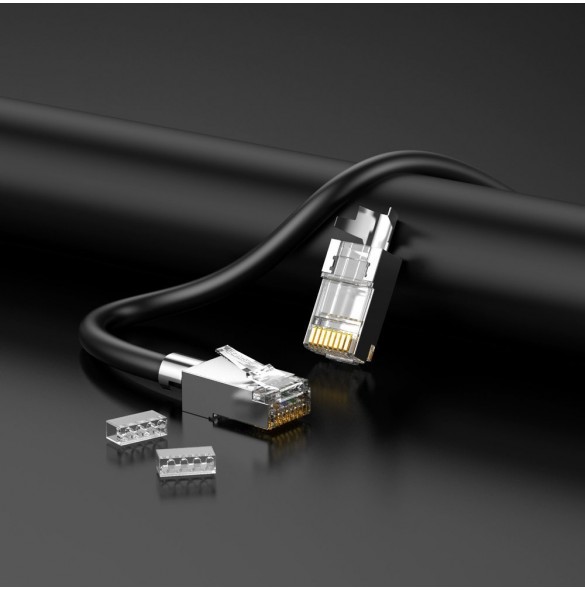 Skärmad RJ45-kontaktdon av metall