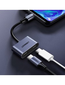 2 IN 1 USB C-adapter - UGREEN USB 3.1 Type C-adapter utökar två USB-C-portar till din telefon med bara ett typ C-gränssnitt.