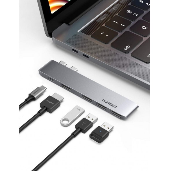 Ta bort MacBook-skyddet innan du ansluter typ C-hubadapter.
