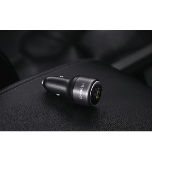 Huawei Car QuickCharger, 2USB-A m. USB-C-kabel, 3,5A, svart