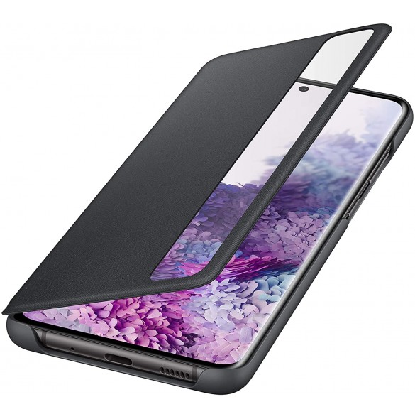 Samsung Clear View Cover med intelligent skärm för Samsung Galaxy S20 Plus - Svart (EF-ZG985CBEGEU)