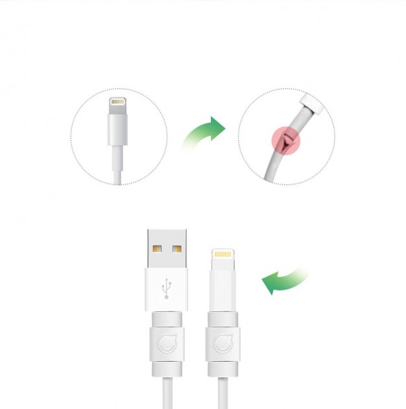 Denna datakabelsparare kan förhindra kabel från kortslutning eller elektrisk läckage och gör laddning.
