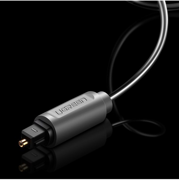 Ugreen digital optisk ljudfiberkabel 3 m Toslink SPDIF - Grå (10771)