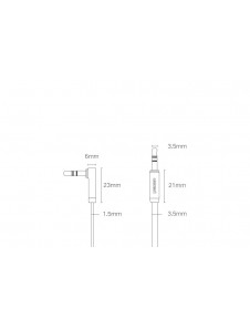 Produktnamn: 3,5 mm ljudkabel med 3 m vinkelbrytare