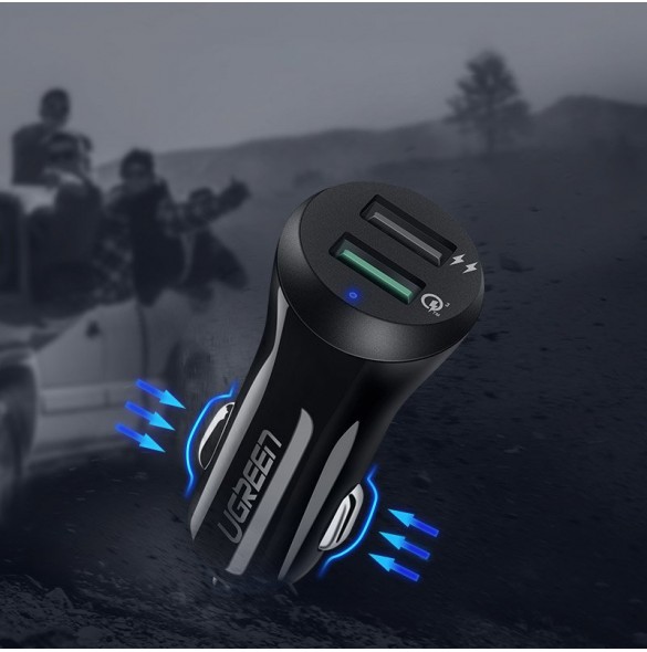 QC3.0 Utgång: 5V --- 3A, 9V --- 2A, 12V --- 1,5A;
