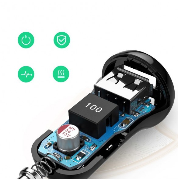UGREEN 24W Dual Port Billaddare, Välkomstguide, vår bekymmersfria 24-månaders och vänliga kundservice.