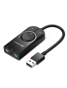 Funktioner: Konvertera USB 2.0-port till 3,5 mm ljud med mikrofon.