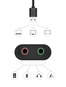 Headset / högtalarkontakt (grön): 3,5 mm hona