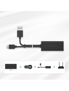 Kan inte fungera som USB Ethernet-adapter för PC, USB-porten på denna adapter är endast för laddning och inte för anslutning