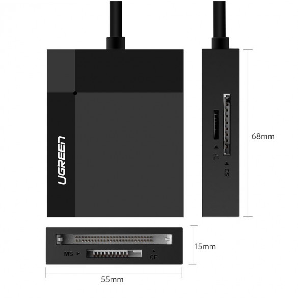 USB 3.0-kabellängd: 0,5 m / 1,5 fot.