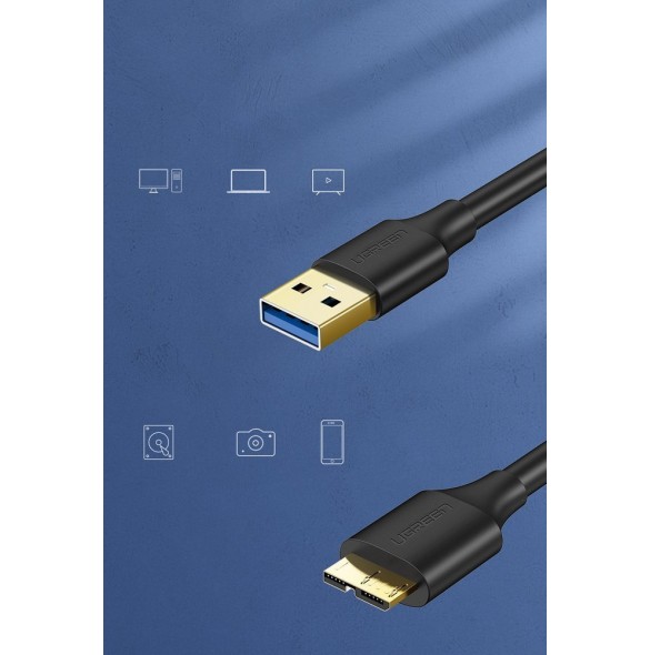 Anslutning 2: Micro USB typ B