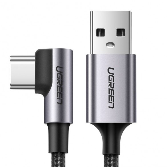 Rektangulär USB C: UGREEN USB-C-kabel med innovativ 90 graders L-design.