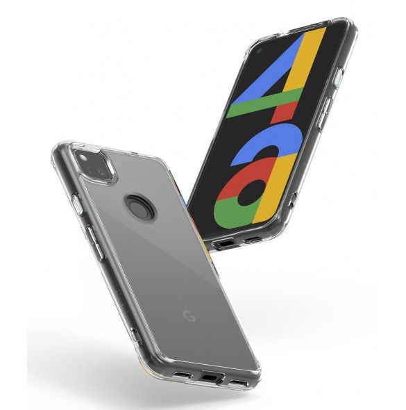 Ringke Fusion PC Case med TPU Bumper till Google Pixel 4A - Klar