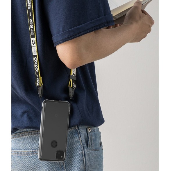 Ringke Fusion PC Case med TPU Bumper till Google Pixel 4A - Klar
