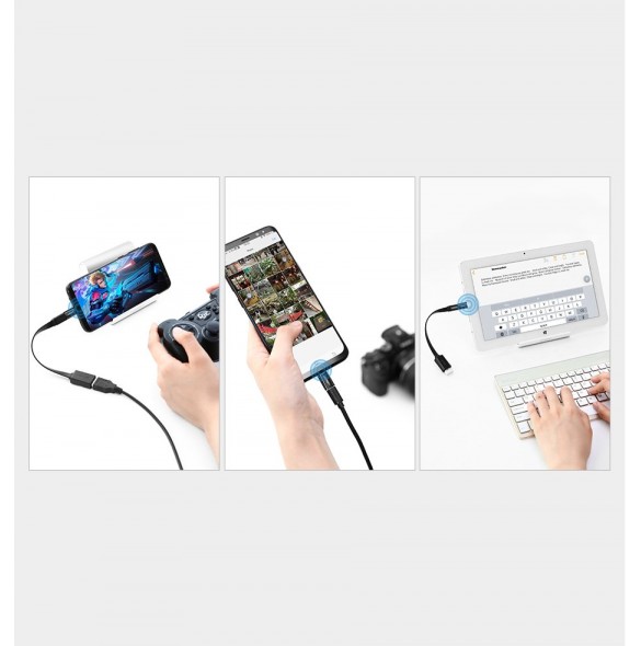 Kontaktdon: Vändbar USB typ C hane; Micro USB-hona.