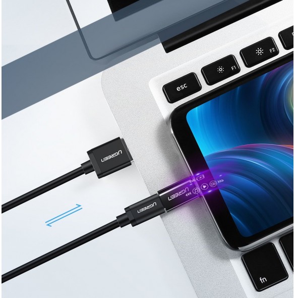 Lätt att ansluta mikro-USB-kabel till enheter med USB 3.1 typ c-gränssnitt