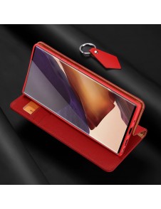 Rött och mycket snyggt skal Samsung Galaxy Note 20 Ultra.