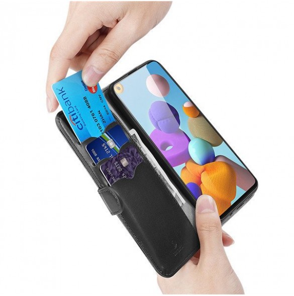 Samsung Galaxy A21S skyddas av detta fantastiska skal.
