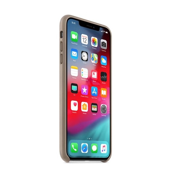 Apple MRWR2ZM/A Läder Skyddande till iPhone XS Max - Taupe