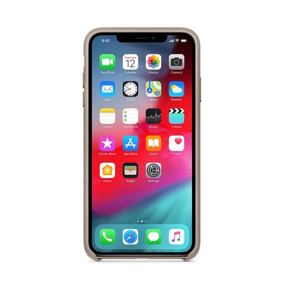 Apple MRWR2ZM/A Läder Skyddande till iPhone XS Max - Taupe