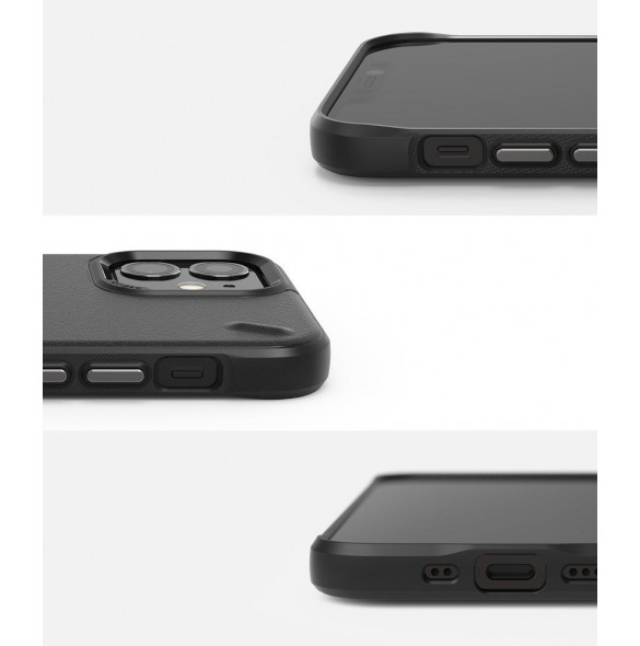 Svart och mycket snyggt fodral iPhone 12 Mini.