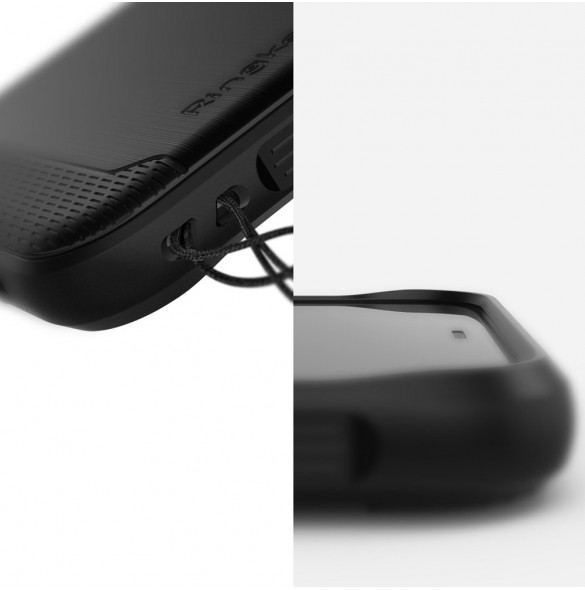Din telefon skyddas av det här skyddet från Ringke.