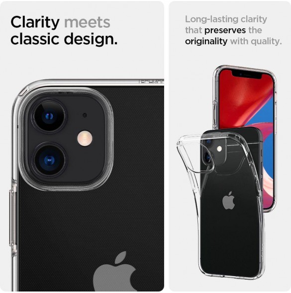 Med det här skalet blir du lugn för iPhone 12 Mini och väldigt snyggt skydd från Spigen.