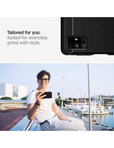 Matt svart och mycket snyggt skal Samsung Galaxy M51.