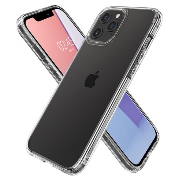 Din telefon skyddas av detta skydd från Spigen.