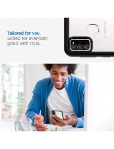 Matt svart och mycket snyggt skal Samsung Galaxy M21 / M30s.