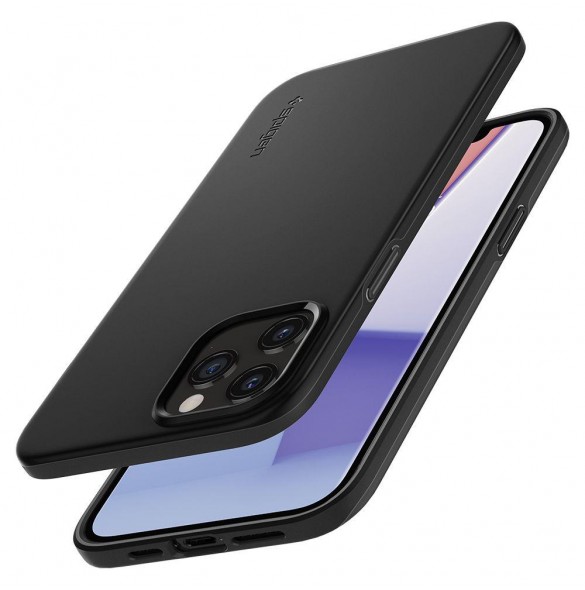 Svart och mycket snyggt fodral iPhone 12 Pro / iPhone 12.