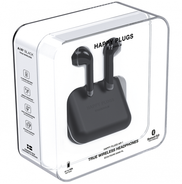 Happy Plugs Air - Svart