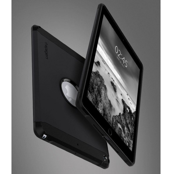 Spigen Tough Armor fodral täcker iPad 9.7 2018 / 9.7 2017 - Svart