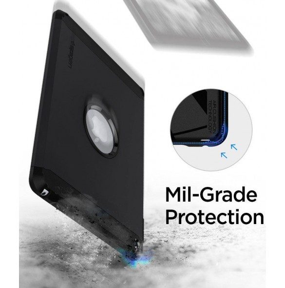Spigen Tough Armor fodral täcker iPad 9.7 2018 / 9.7 2017 - Svart