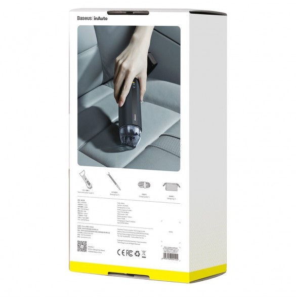 Baseus A2 mini trådlös dammsugare 70 W 5000 Pa - Svart (CRXCQA2-01)