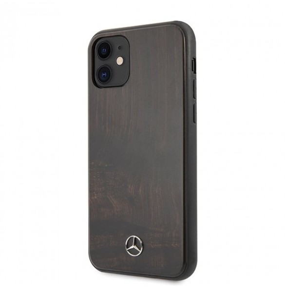 Mercedes hårt fodral MEHCN61VWOBR iPhone 11 - Wood Line Rosewood