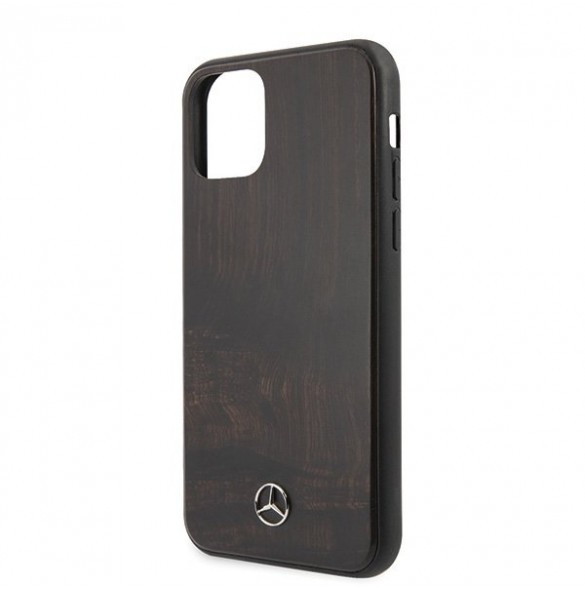 Mercedes hårt fodral MEHCN61VWOBR iPhone 11 - Wood Line Rosewood