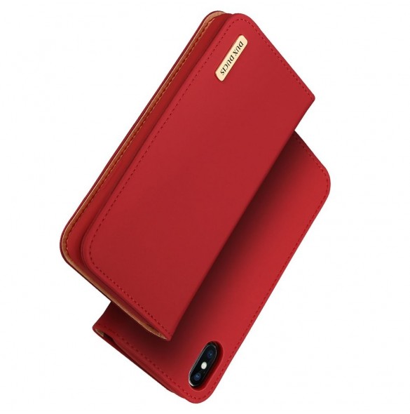 Rött och väldigt snyggt fodral för iPhone X.