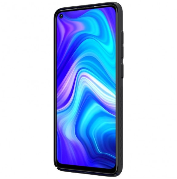 Nillkin Super Frosted Shield Case kickstand för Xiaomi Redmi 9 - Svart