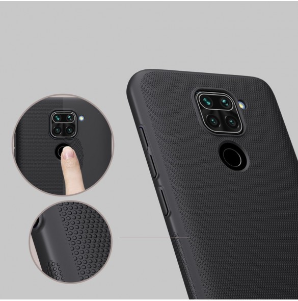 Nillkin Super Frosted Shield Case kickstand för Xiaomi Redmi 9 - Svart