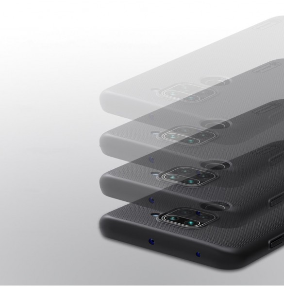 Nillkin Super Frosted Shield Case kickstand för Xiaomi Redmi 9 - Svart