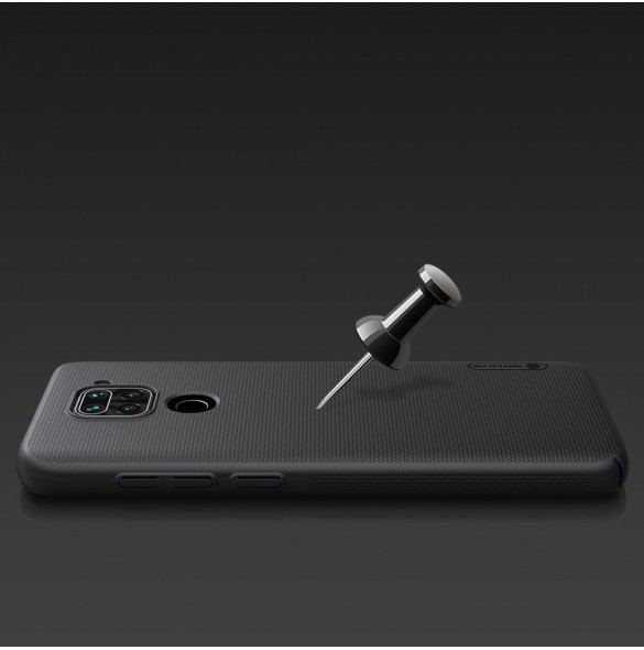 Nillkin Super Frosted Shield Case kickstand för Xiaomi Redmi 9 - Svart