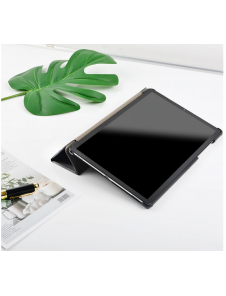 Svart och mycket elegant omslag Huawei MediaPad M5 Lite.