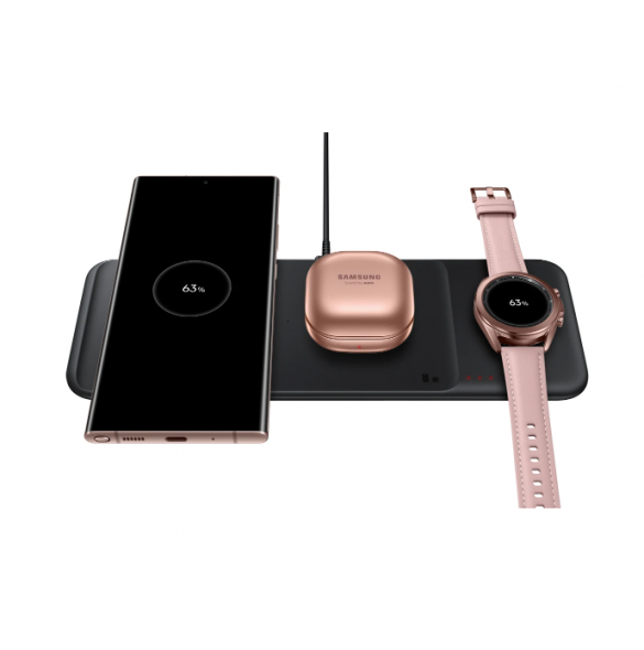 Samsung Wireless Charger Trio kommer att vara ett underbart tillskott till din arbetsyta.