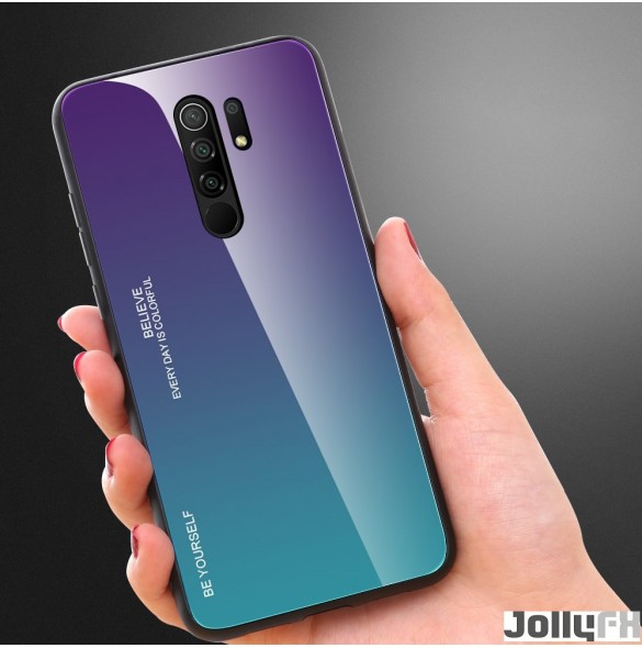 Grönlila och mycket snyggt fodral Xiaomi Redmi 9.